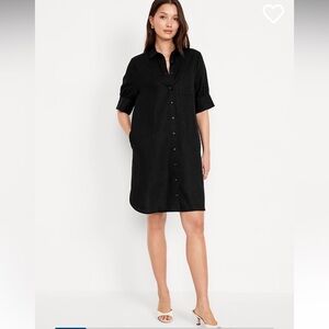 Old navy linen shirt dress